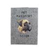 Boxer, German Boxer II - Dog Passport Case, Document Case, Gift for the Traveller from the Brand