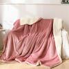 New Lamb Fleece Blanket - Solid Color, Double-Layer, Thickened Flannel for Children