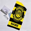 1pc Football1 Beach Towel with Custom Name, Beach/Swimming/Bath/Picnic/Camping Towel, Suitable for Seaside Beaches