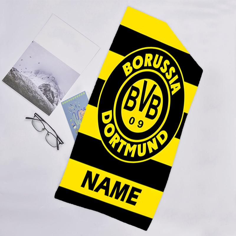1pc Football1 Beach Towel with Custom Name, Beach/Swimming/Bath/Picnic/Camping Towel, Suitable for Seaside Beaches