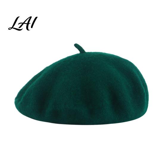 Slouchy Artist Hat Women Wool Beret Hat Elegant Classic Solid Color Winter Daily Casual Wear Accessory Cap Soft Breathable Blend Headwear for Ladies