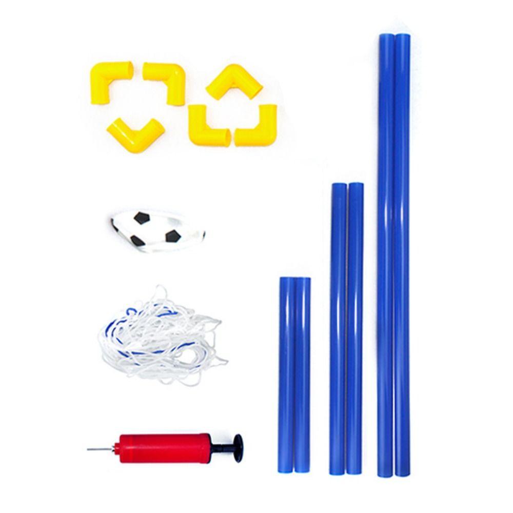 Foldable Soccer Goal Post Net Set High-Strength Frame Indoor Soccer Post Frame Kit  Kids Sports