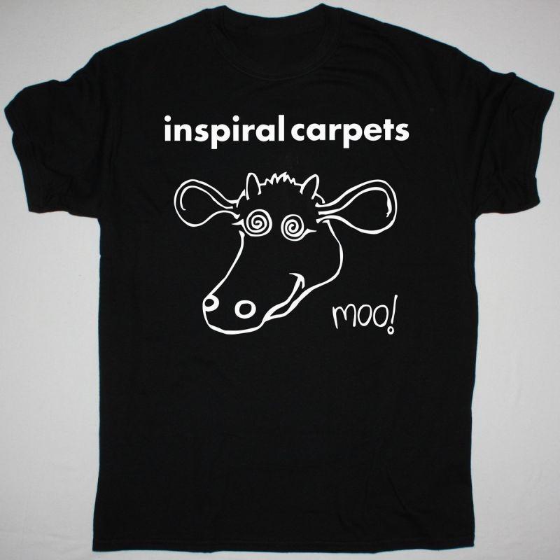 Vtg INSPIRAL CARPETS Album Cotton Black All Size Shirt JU1051 XXXXL