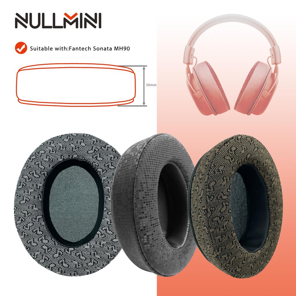 NullMini Ersatz-Ohrpolster für Fantech Sonata MH90 Kopfhörer Ohrpolster Ohrmuscheln Headset Stirnband