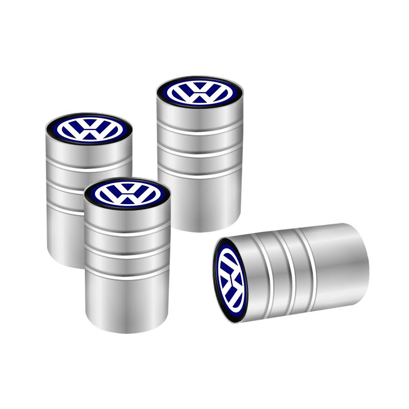 4Pcs 3D Metal Tire Valve Cap Car Tyre Air Stem Cover For VW Golf Polo Tiguan Touran Jetta Passat CC T5 GTI Arteon Magotan Arteon Sx5