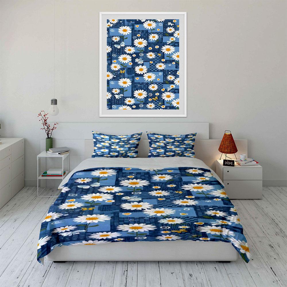 "Dreamy Daisy Symphony" Bedding sets Duvet covers Pillowcases(1* Duvet Cover 2* Pillowcases without duvet insert)