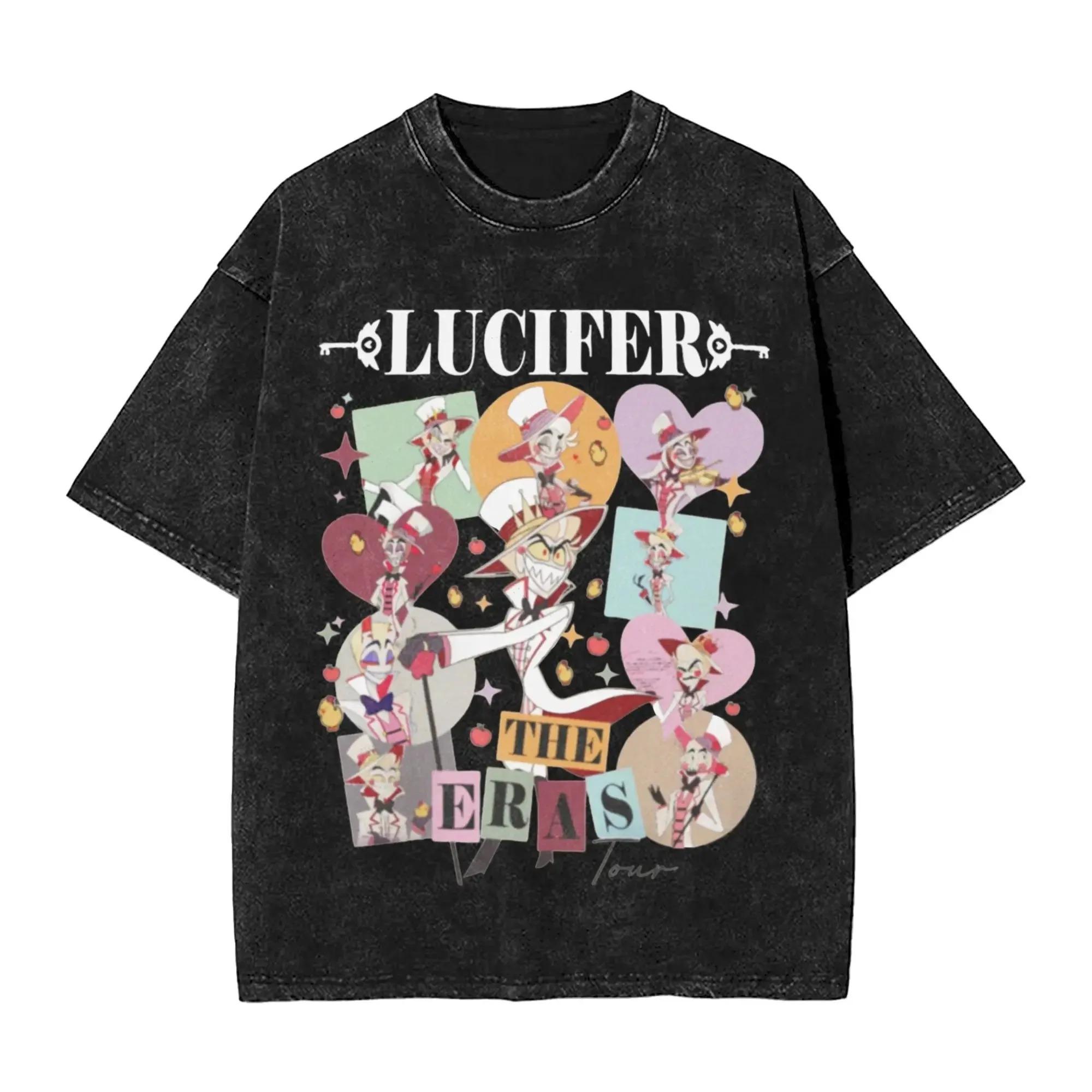 

Hazbin Hotel Alastor Themed TShirt Character Collage Signature Line Typographic Apparel for Animation Fans Tshirts S