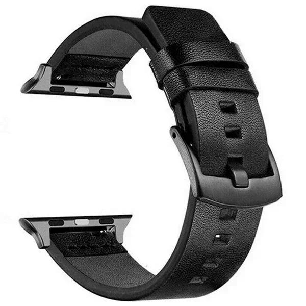 Leather Strap for Apple Watch Ultra 2 Band 49mm 9 8 7 45mm 41mm High Quality Strap for IWatch Series 6 SE 5 4 44mm 40mm Correa