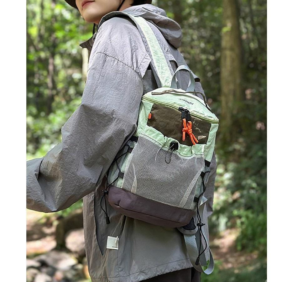 Nylon Outdoor Casual Rucksack with Main Compartment and Drawstring Pocket
