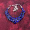 Lapis Lazuli Necklace Handmade Jewelry, 925 Solid Sterling Silver Necklace Designer Gemstone Jewelry Necklace, Gift For Mom