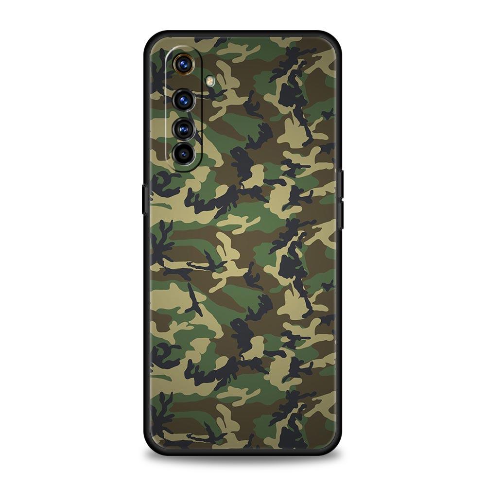 Colour Camouflage Camo For Realme GT Neo2 3 Phone Case For Realme 9 8 7 6 GT2 Pro Plus 5G 8i 9i C3 C21 C11 C25 C35 C21Y Cover