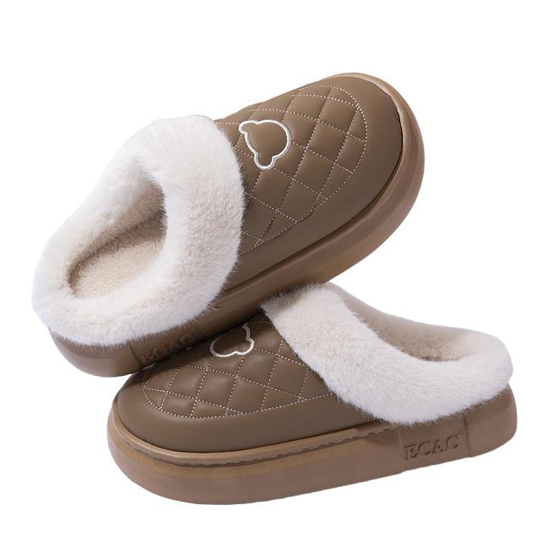 

Ношение платформенных хлопковых тапочек на улице, женские осенне-зимние новые домашние нескользящие бытовые тапочки-мешки и теплые плюшевые хлопковые туфли для мужчин 44-45 [Recommended 43-44 feet]