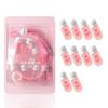 Mini Cleansing Oil Portable 2ml Capsule 10 Bottles for Travel & Business Trips, 2-in-1 Cleanse & Hydrate, Rose Scent Makeup Remover, Gentle Skincare