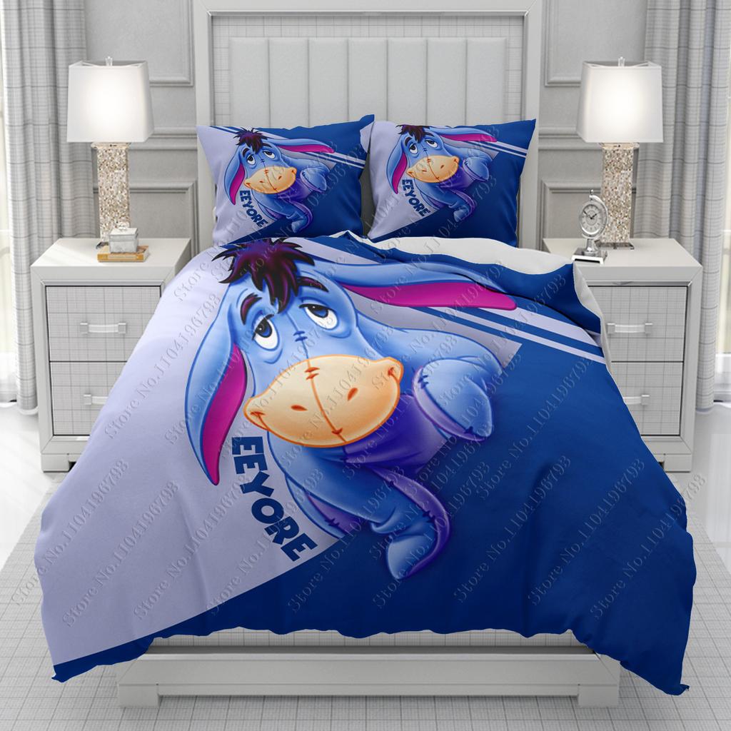 Winnie The Pooh Eeyore Duvet Cover Men Women/Children Kid Printing Disney Cartoon Bedding Set  Comforter Bed Soft Dropshipping