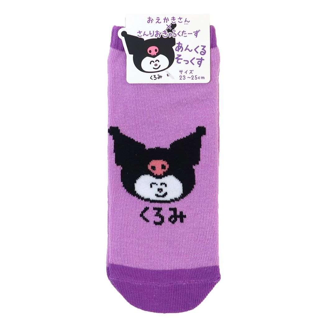 

Носки женские Kuromi Sanrio [женские носки] до щиколотки/Kuromi
