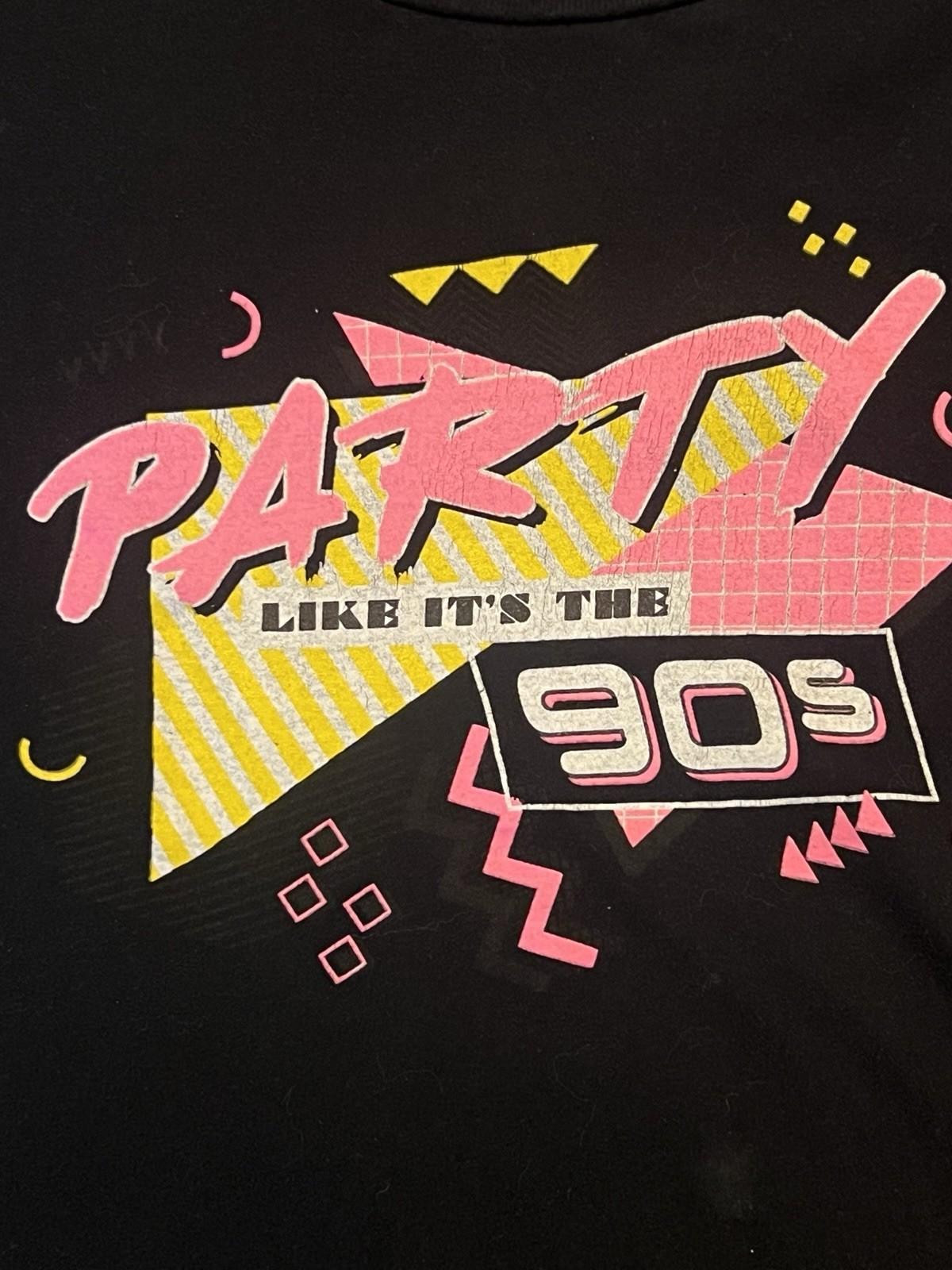 Party Like It’s The 90’s Bar Crawl T-Shirt Short Sleeves Unisex Size Large S