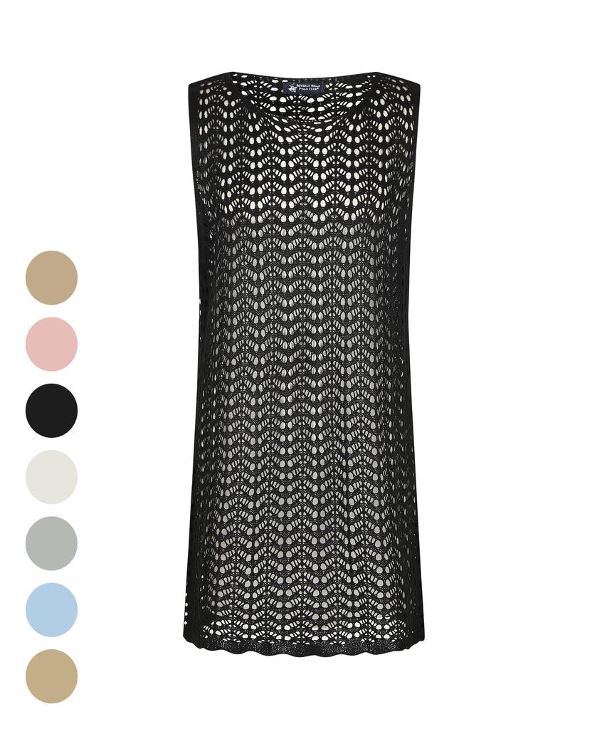 Beverly Hills Polo Club Women'S Summer Scaly Sleeveless Dress 7 Colors Op108