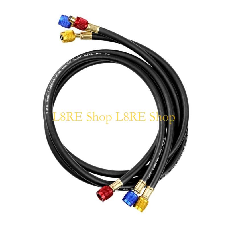 L8RE Pack of 3 Air Conditioning Refrigerants Charging Hoses Air Conditioning Tool