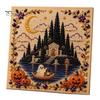 Handgefertigte Wanddekoration für Halloween, Perlen-Kunst-Set, Hexe Geist Malerei DIY Kürbis Diamant Gruseliges Bastelset für Erwachsene, Kreatives Feiertagsgeschenk für Liebhaber