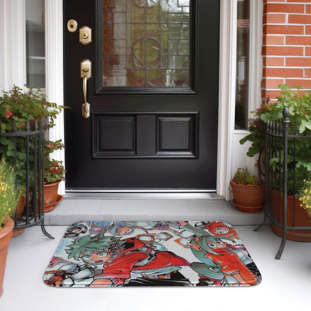My Hero Academias Doormat Non-Slip Bath Kitchen Welcome Mat Toilet Door Floor Entrance Carpet Rug Footpad