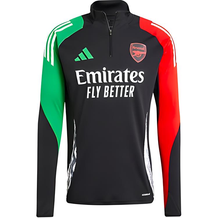 

Adidas Arsenal 24-25 Sports Training Half-Zip Pullover Футбольная майка Мужская футболка Зеленый Черный Красный IS9987 XS