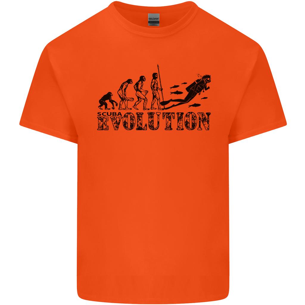 Evolution of a Scuba Diver Diving Funny Unisexs Light Cotton TShirt