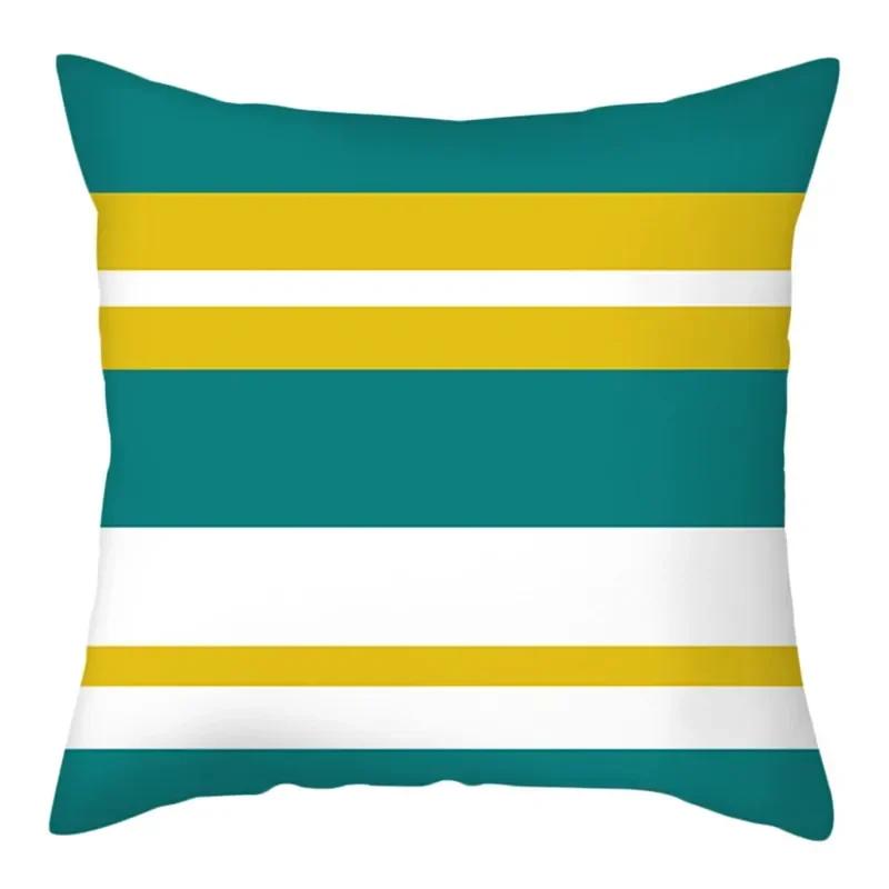 Colorful Geometric Cushion Cover Nordic Style Striped Pillow Covers Home Sofa Decorative Throw Pillows Cases 45x45cm