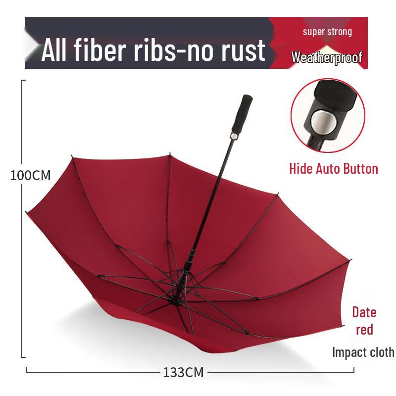 Hanyou Full Fiber Extra Large Long Handle Umbrella