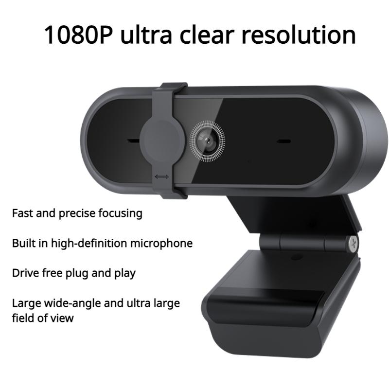 USB-High-Definition-Computer-Live-Streaming-Kamera Remote-Konferenz Dedizierte Mikrofonkamera Hohe Klangqualität Geräuschdichtes, verzögerungsfreies Mikrofon