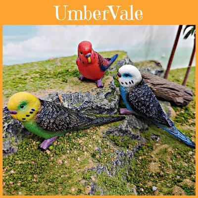 Tiermodell Papagei PVC Dekorative Figur für Kinder zum Lernen und zur Heimdekoration