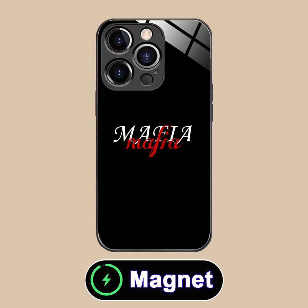 Italian Mafia Phone Case for iPhone 17 16 15 14 13 12 11 Air Pro Max Plus Mini Glass MagSafe Cover