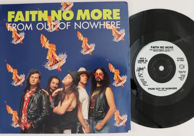 7inch Record FAITH NO MORE - From Out Of Nowhere LASHG24 Slash, London 1990 UK Rock Used