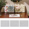 Silicone Money Holder Mold 2 Pieces Stencils Sock Snowman Snowflake Christmas Money Envelope Mold For Plaster Resin Clay