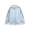 Women's Spring-Autumn Sweatshirt Jacket Trendy Striped Basic Hooded Cardigan