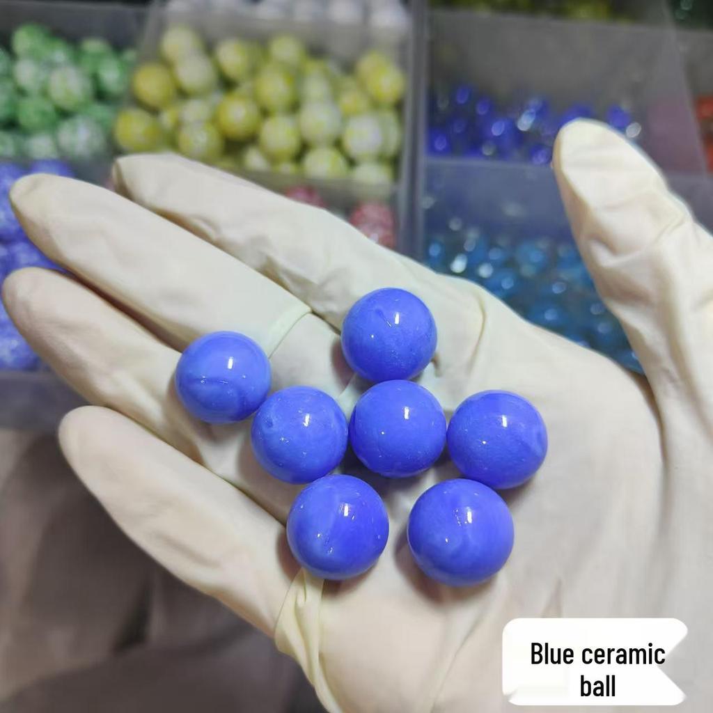 16mm Mixed Checkered Glass Beads & Marbles - Nostalgic Crystal Balls for Kids