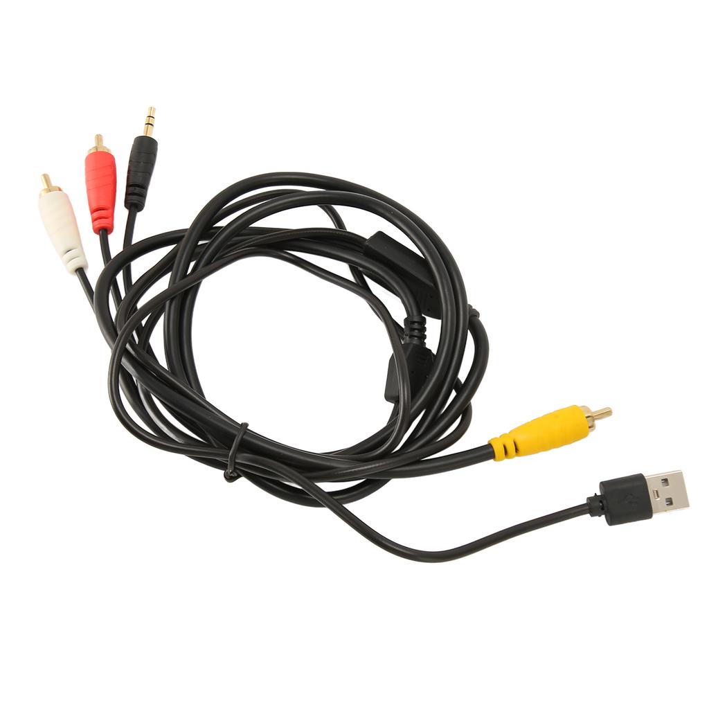 Digital Fiber Optical to Analog 2RCA 3.5mm Jack Stereo Audio Cable for TV DVD Network Set Top Box