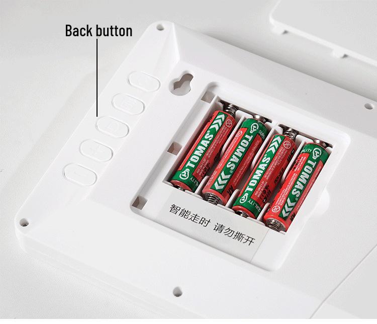 Large LCD Clock with Lunar Calendar, Temperature & Humidity Display for Living Room, Multi-functional Digital Clock 8304.
