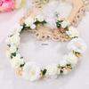 Korean Style Bridal Flower Headband – Wreath Headpiece for Weddings and Beach Vacations