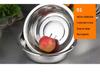 Extra Large Non-Slip Stainless Steel Bowl for Vegetables, Dough Kneading, and Laundry