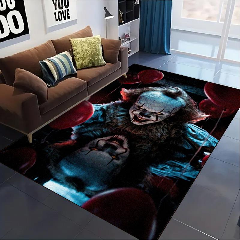 It Clown Carpet Rug for Living Room Bedroom Home Sofa Decoration,Kids play Non-slip Floor Mat