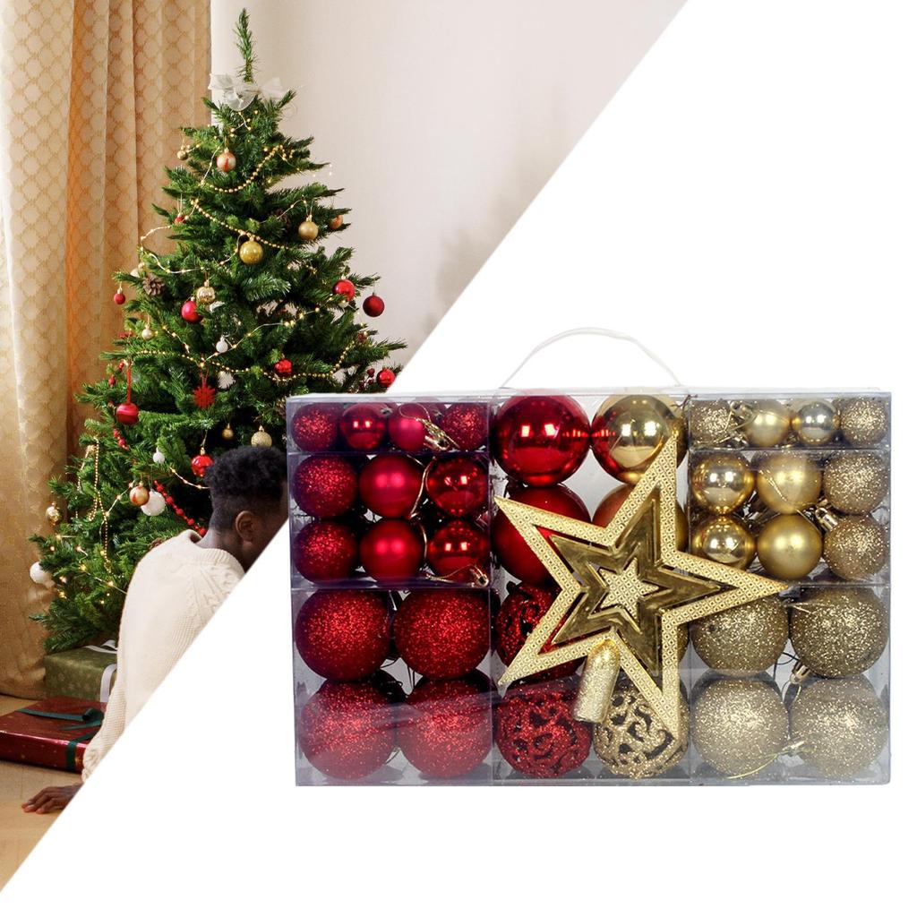 101 Stück Weihnachtsbaumkugeln DIY Bastel-Deko Anhänger Leichter Baumspitzen-Stern für Zuhause Verlobung Thanksgiving Café Feiertage