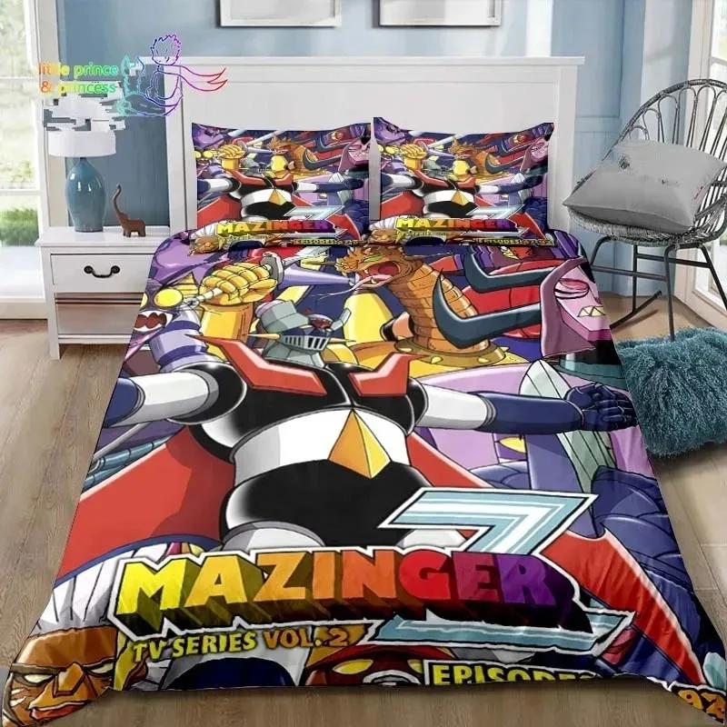 Robot Grendizer Bedding Set Single Twin Full Queen King Size Bed Set Adult Boys Bedroom Anime Bedding Gift