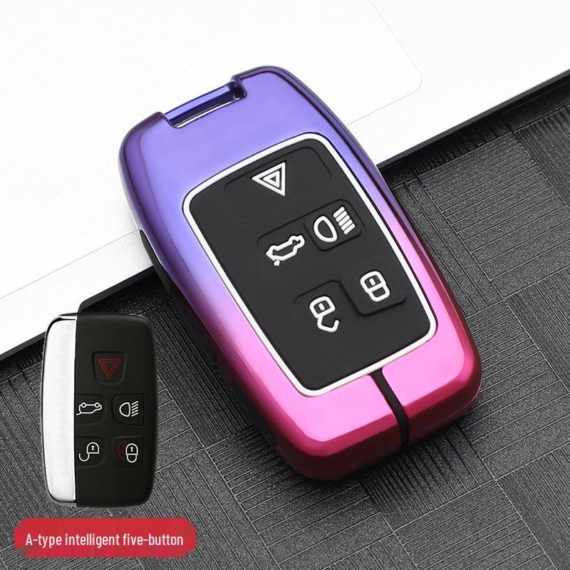 Premium Metal Protective Shell for Jaguar Key - Compatible with XFL/XEL/XJL/FPACE; High-End Men's Key Case with Buckle