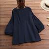 Spring and Summer Women's T-shirt Lantern Sleeve Loose Casual Shirt Round Neck Women's Top