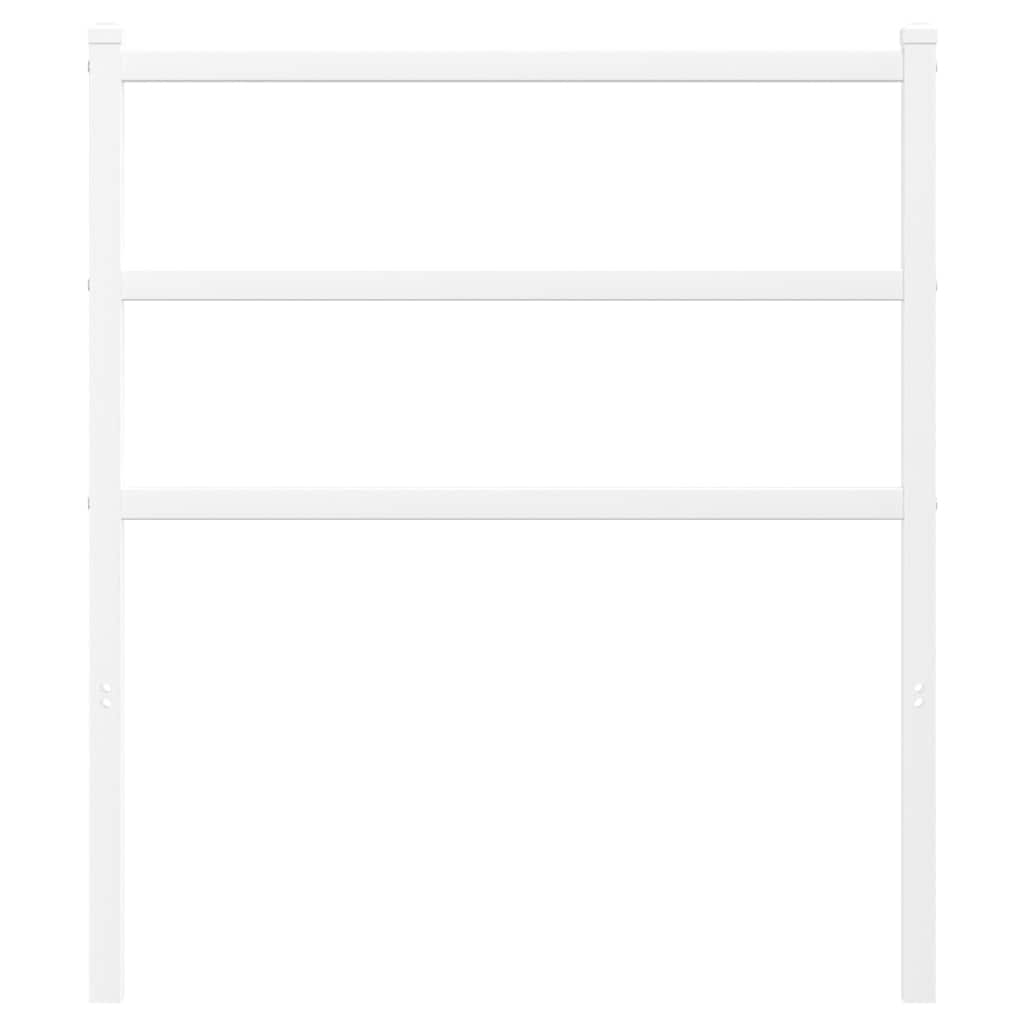 Vidaxl Metal Headboard, White, 75 Cm