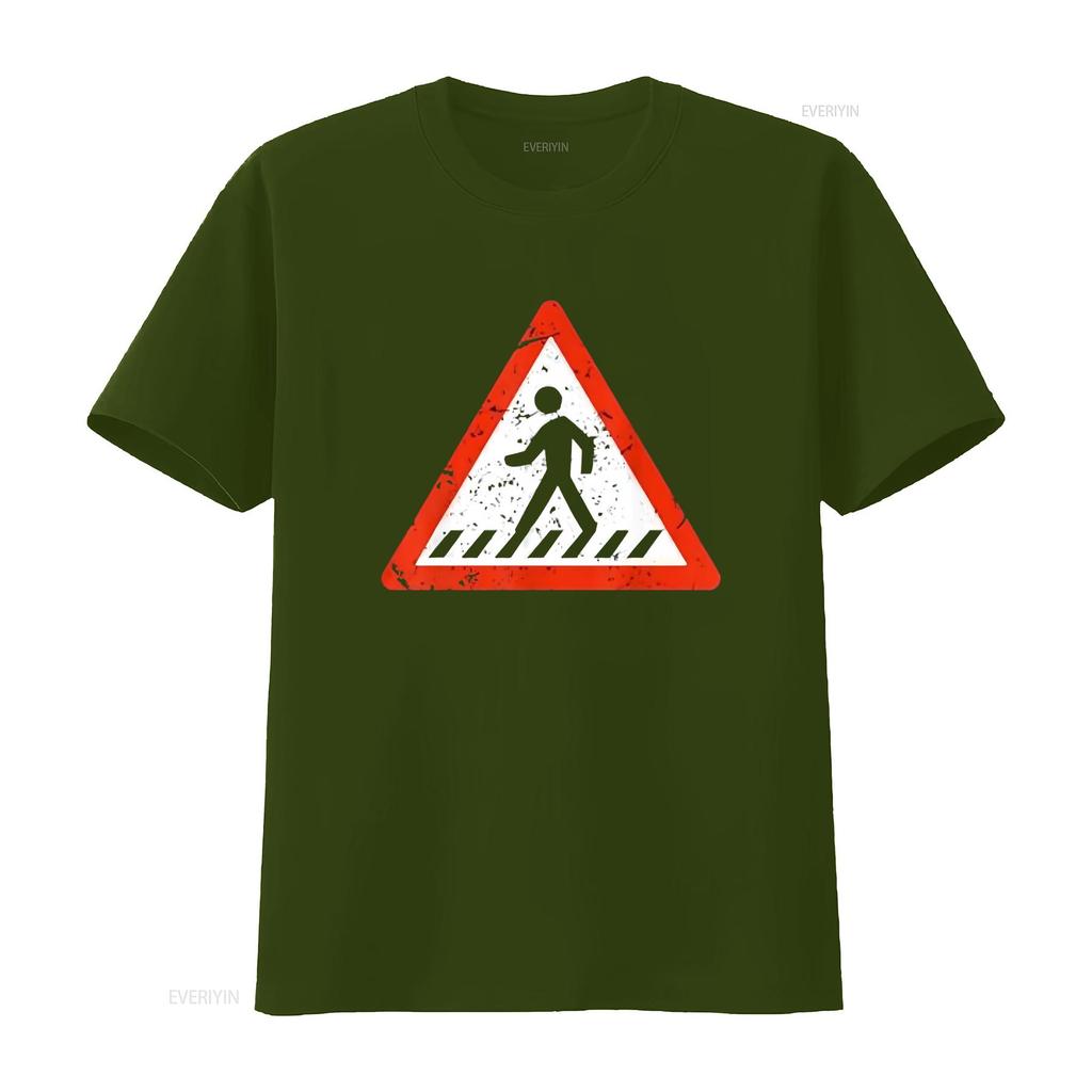 Road Signs Funny Traffic Halloween Costume Party T shirt vintage Washed Soft designer clothes Versatile Top For Everyday Wear