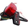 Motorbike Tail Light Motorcycle Tail Lamp for Ho&nda for Jialing for Zongsheng JH125L ZS125GY ZS200 JH150L Dirtbike Motocross Rear Brake Stop Warning