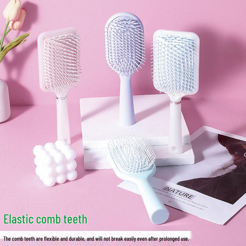 Mermaid Macaron Color Air Cushion Comb: Fluffy, Elastic Massage Comb for Women's Hairdressing, Customizable for Enhanced Hair Care