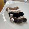 Plush Hair Clip Women Back Head Hair Duck Beak Clip Temperament Girls Hair Card Simple Sense Grab Clip Headdress Accessories