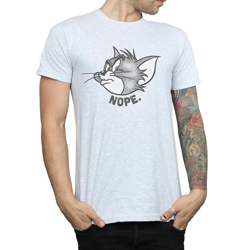 Tom and Jerry Mens Nope Face T-Shirt